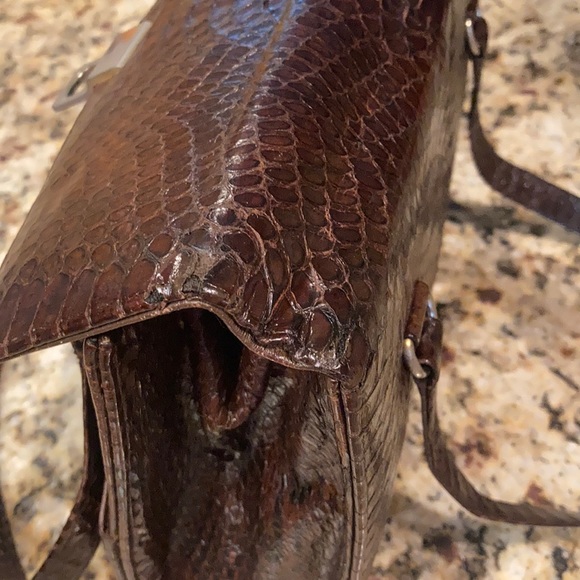 Vintage Real Cobra Skin Kelly style bag - Picture 10 of 12